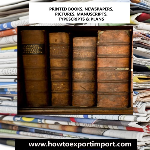 6 digit HS codes Chapter 49 Printed books, newspapers, Pictures